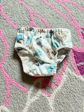 Charlie Banana Seal Print Swim Diaper with Snaps
